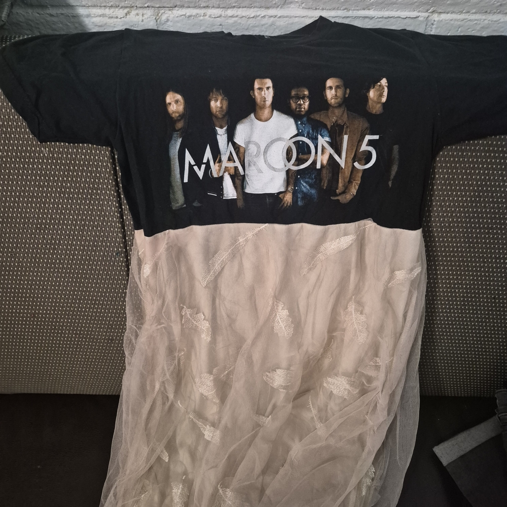 MAROON 5 Graphic Concert Tshirt Dress.